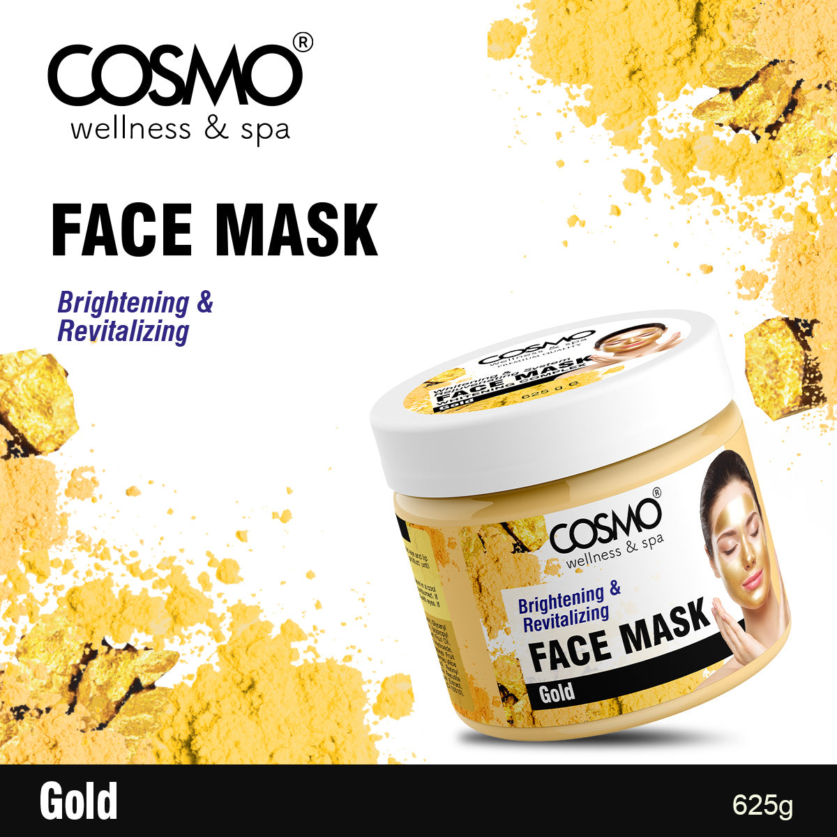 Gold Face Mask